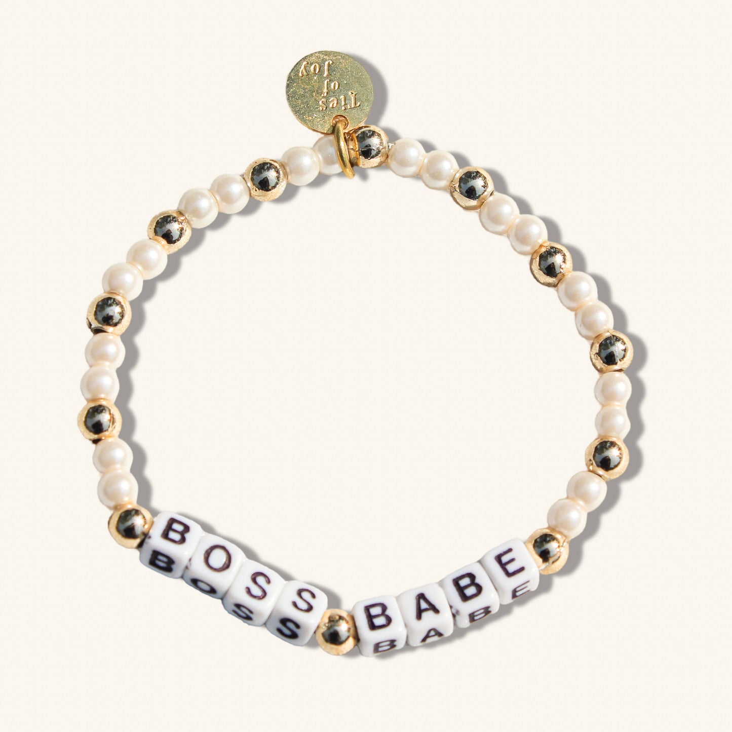 Boss Babe – Custom handmade beaded bracelet with personalized name or mantra. Perfect for gifting, self-expression, and meaningful everyday wear.