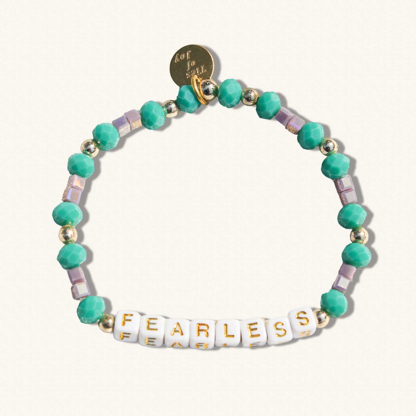 Fearless—Custom handmade beaded bracelet with personalized name or mantra. Perfect for gifting, self-expression, and meaningful everyday wear.