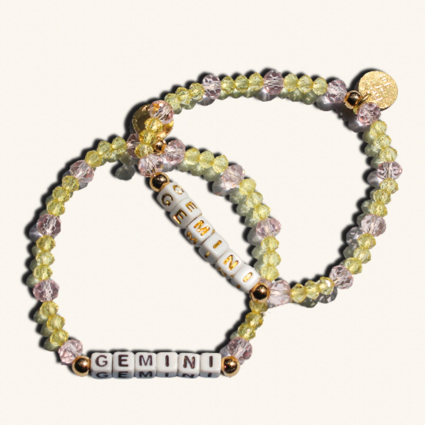 Gemini - “Cosmic Chatter” Bracelet – Custom handmade beaded bracelet with personalized name or mantra. Perfect for gifting, self-expression, and meaningful everyday wear.