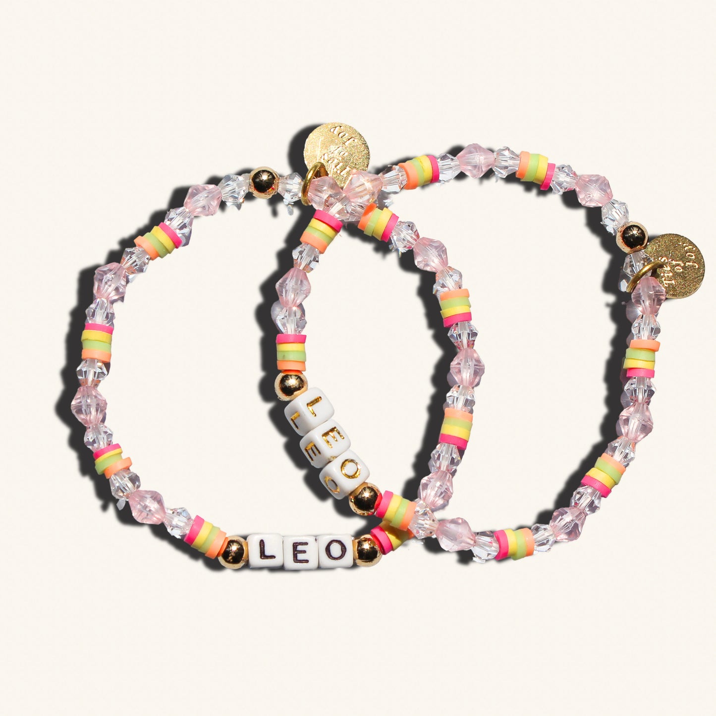 Leo - “Main Character” Bracelet – Custom handmade beaded bracelet with personalized name or mantra. Perfect for gifting, self-expression, and meaningful everyday wear.