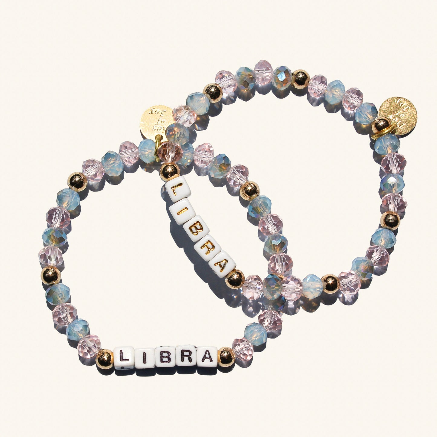 Libra - “Charmed Balance” Bracelet – Custom handmade beaded bracelet with personalized name or mantra. Perfect for gifting, self-expression, and meaningful everyday wear.