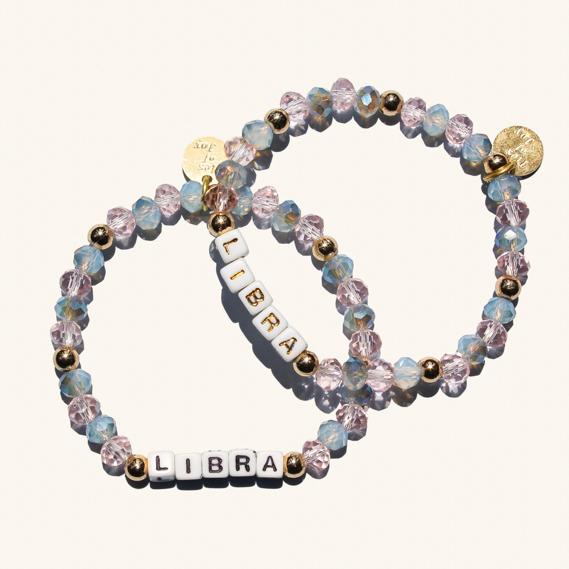 Libra - “Charmed Balance” Bracelet – Custom handmade beaded bracelet with personalized name or mantra. Perfect for gifting, self-expression, and meaningful everyday wear.