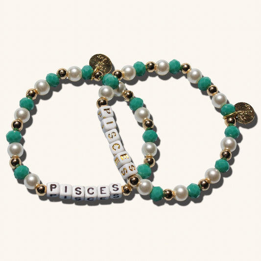 Pisces - “Dream Weaver” Bracelet – Custom handmade beaded bracelet with personalized name or mantra. Perfect for gifting, self-expression, and meaningful everyday wear.