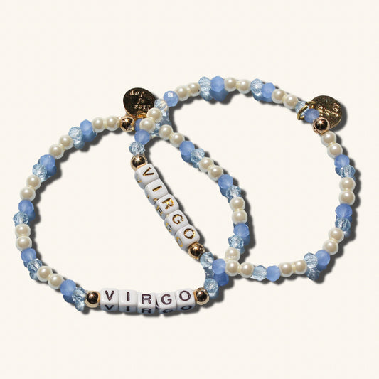 Virgo—“Divine Detail” Bracelet—Custom handmade beaded bracelet with personalized name or mantra. Perfect for gifting, self-expression, and meaningful everyday wear.